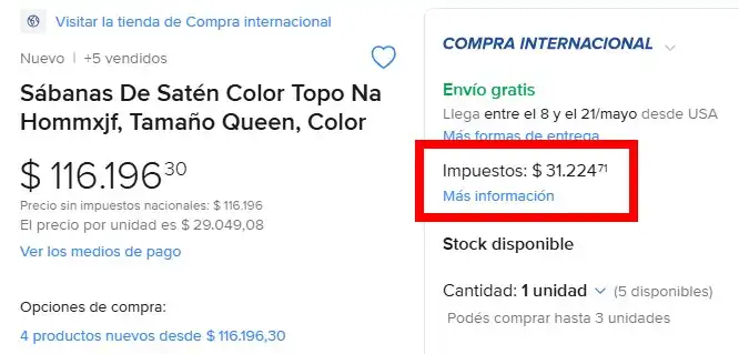 Como recibir los envíos gratis desde amazon 1 Impuestos ml